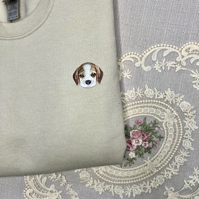 Custom Embroidered Dog Crewneck